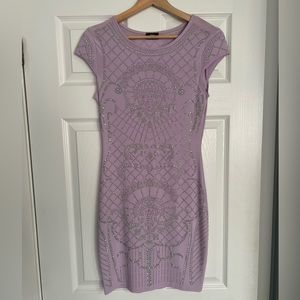 Medium purple mini dress